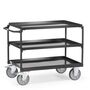 Fetra Tischwagen, 3 Blechwannen, Tragkraft 400 kg, 1000x700 mm 