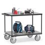 Fetra Tischwagen, 2 Etagen, Tragkraft bis 600 kg, 1000x600 mm