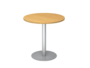 Besprechungstisch,  80 cm, rund, Gestell Silber