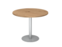 Besprechungstisch,  100 cm, rund, Gestell Silber