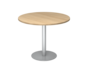 Besprechungstisch,  100 cm, rund, Gestell Silber