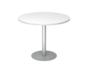 Besprechungstisch,  100 cm, rund, Gestell Silber
