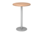 Stehtisch,  80 cm, rund, Gestell Silber
