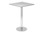 Stehtisch, 80x80 cm, eckig, Gestell Chrom