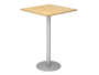 Stehtisch, 80x80 cm, eckig, Gestell Silber