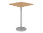 Stehtisch, 80x80 cm, eckig, Gestell Silber