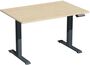 Hhenverstellbarer Schreibtisch | Elektrisch, Elevate Basic Breite 1200 mm, Anthrazit