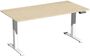 H�henverstellbarer Schreibtisch | Elektrisch, Elevate Basic Breite 1600 mm, Wei�