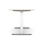 H�henverstellbarer Schreibtisch Freiform rechts | Elektrisch, Breite 1800 mm, Wei�