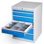 Werkbank | Reihenwerkbank 1 x Schubladenschrank 5 x Schublade B/T/H 1500x750x859 mm