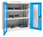 Akku Ladeschrank mit Vollblecht�ren, Schuko-Steckdosen H/B/T 1019x980x500 mm