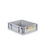 Eurobox ECO NextGen, Griffe geschlossen, farbige ColorClips, B/T/H 400x300x120 mm