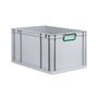 Eurobox ECO NextGen, Griffe geschlossen, farbige ColorClips, B/T/H 600x400x320 mm