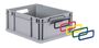 Eurobox ECO NextGen, Griffe geschlossen, farbige ColorClips, B/T/H 600x400x320 mm
