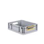 Eurobox ECO NextGen, Griffe offen, farbige ColorClips, B/T/H 400x300x120 mm