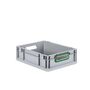 Eurobox ECO NextGen, Griffe offen, farbige ColorClips, B/T/H 400x300x120 mm