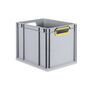 Eurobox ECO NextGen, Griffe offen, farbige ColorClips, B/T/H 400x300x320 mm