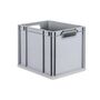 Eurobox ECO NextGen, Griffe offen, farbige ColorClips, B/T/H 400x300x320 mm