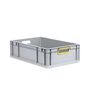 Eurobox ECO NextGen, Griffe offen, farbige ColorClips, B/T/H 600x400x170 mm
