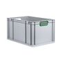 Eurobox ECO NextGen, Griffe offen, farbige ColorClips, B/T/H 600x400x320 mm