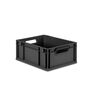 Eurobox ECO NextGen Cycle, Griffe offen, farbige ColorClips, Anthrazit, B/T/H 400x300x170 mm