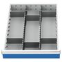 Schubladeneinsatz Metalleinteilung 450x600 mm BLH 100 mm