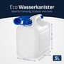 Wasserkanister ECO 5 Liter mit Rohr, HD-PE, natur