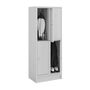F�cherschrank mit Drehriegelverschluss, 2 Abteile, 4 F�cher, Abteilbreite 350 mm