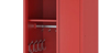 Feuerwehrschrank, SW-Trennung, 2 Abteile, BTH 700x500x1920 mm, Enzianblau