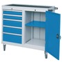 Werkstattwagen, 5 Schubladen, T�re B/T/H 1060x500x1000 mm