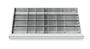 Schubladeneinsatz Metalleinteilung 800x450 mm BLH 75-200 mm 