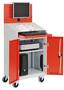 Computerschrank Mobil Office Pult B/T/H 680x500x1610 mm