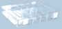 Sortimentskasten PS-Classic, 8 F�cher, glasklar, 1 Stk.