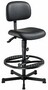 Arbeitsstuhl W2-H-KL-, Kunstleder mit Bodengleiter versch. Fu�st�tzen