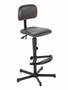 Arbeitsstuhl W2-H-KL-, Kunstleder mit Bodengleiter versch. Fu�st�tzen