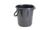Industrie-Eimer 10,5 L, rund mit Ausguss, schwarz 