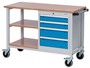 Mobile Werkbank mit Multiwand B/T/H 1200/540/880 mm
