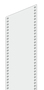 1 x Vollblech-Seitenwand f�r Regale, H/B 2000x300-800 mm
