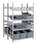 Bereitstellregal Tiefe 2x800 mm 4 Ebenen