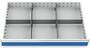 Schubladeneinsatz Metalleinteilung 900x600 mm BLH 200 mm