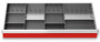 Schubladeneinsatz Metalleinteilung 900x400 mm BLH 150 mm