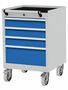 Bedrunka Hirth Mobiler Schubladenschrank T500 4 Schubladen 530x500x805 mm