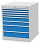 Bedrunka+Hirth Schubladenschrank T736 8 Schubladen B/T/H 705x736x819 mm