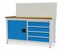 Werkbank | Kastenwerkbank 4 x Schublade 1 x Fl�gelt�r B/T/H 1500x750x859 mm