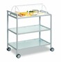 Servierwagen mit Haube, 3 Etagen 780 x 460 x 1030 mm 