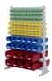 Standregal zweiseitig inkl. 148 Sichtboxen 1030x1585 mm