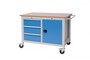 Mobile Kastenwerkbank mit 3 Schubladen und Fachboden