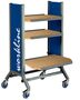 Workline-Mobil ausziehbar & h�henverstellbar, 3 x Fachboden, B/T/H 900x610x1510 mm 