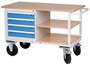 Mobile Kastenwerkbank mit 4 Schubladen und Ablageb�den