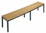 Freistehende Sitzbank, Gesamtbreite 2000 mm